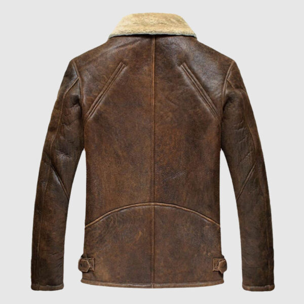 Movie Brown Leather Fur Coat