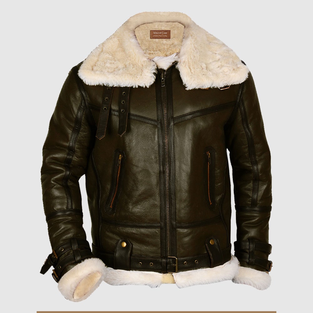 B3-Bomber Shearling Leather Jacket