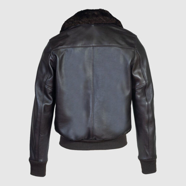 Cowhide Slim Fit Bomber Jacket