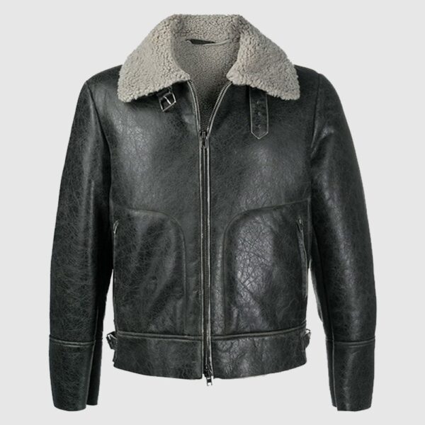 Grey Forest Aviator Jacket sheepskin jacket shearling jacket