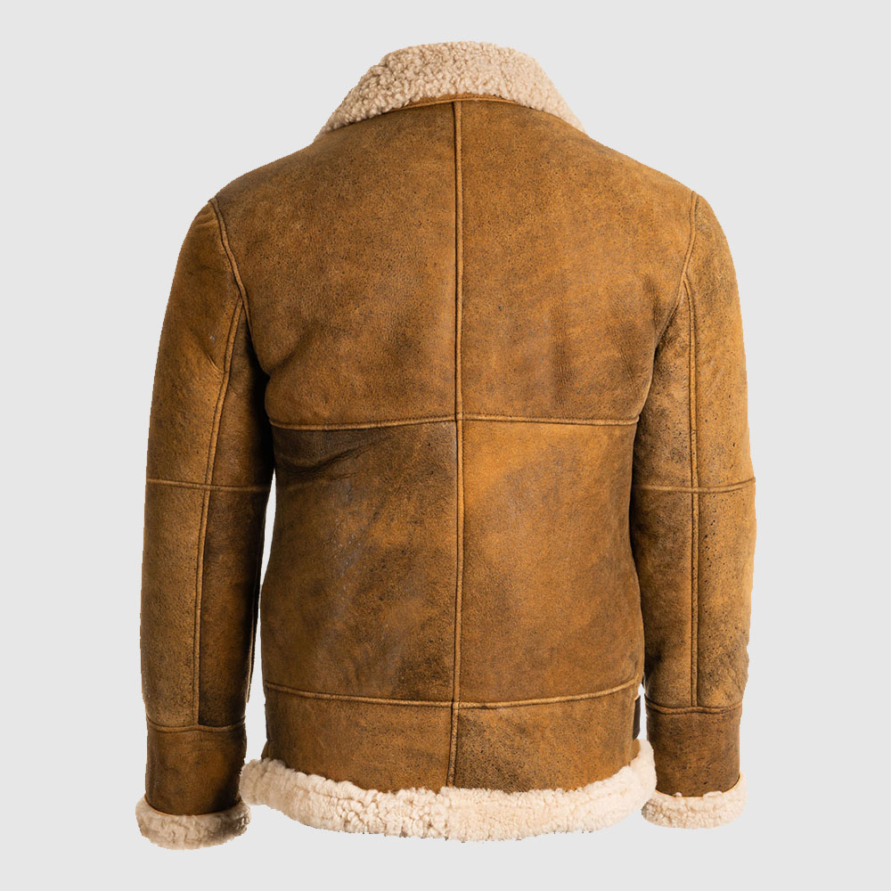 Men Shearling Leather Jacket
