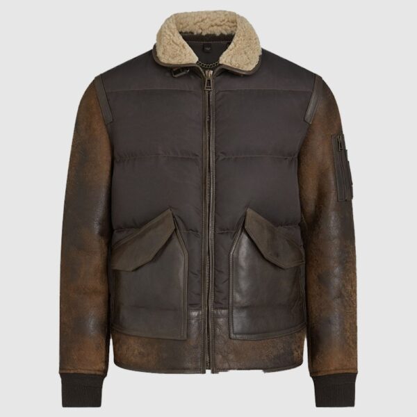 B-3 Vintage Brown Leather Jacket