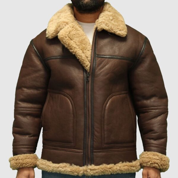 aviator B3 sheepskin WW2 flying jacket.