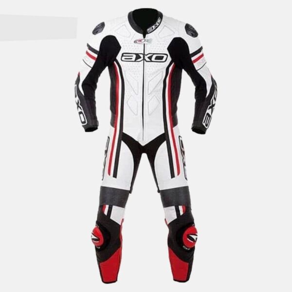 AXO Men Cowhide Motorcycle Leather Suit