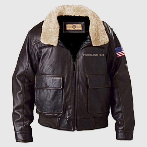 American Pride Leather Aviator Jacket