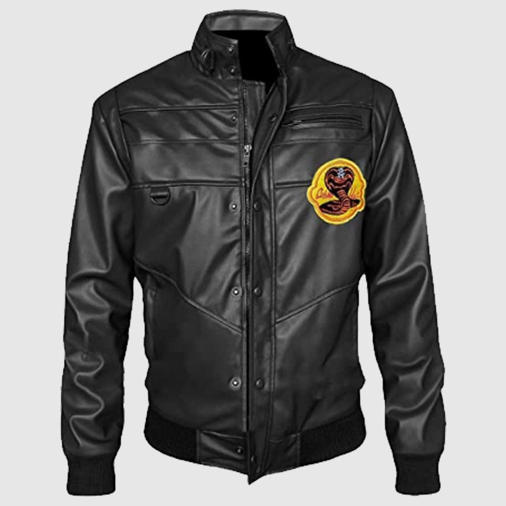 Cobra Kai Black Red Karate Kid Leather Jacket