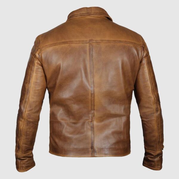 Vintage Cognac Leather Jacket