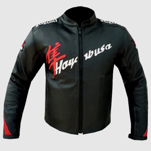 Hayabusa Motorcycle Leather Racing Jackets back