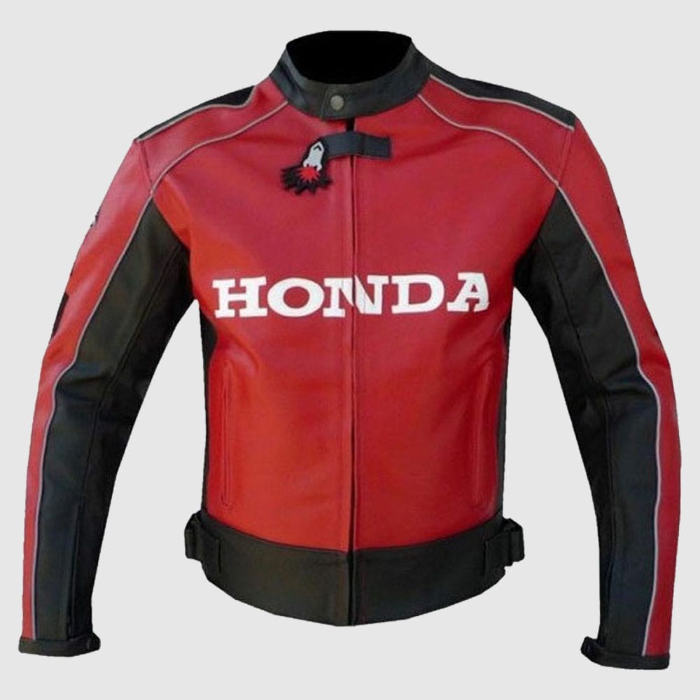 Honda Wing Motorcycle Racing MotoGP Leather Jacket