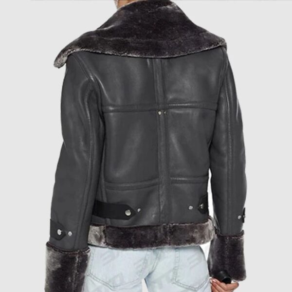Lianna Faux Fur Trimmed Leather Jacket