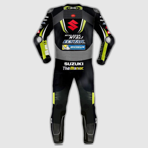 Andrea Iannone Suzuki Motogp Motorcycle Black Leather Suit 2018