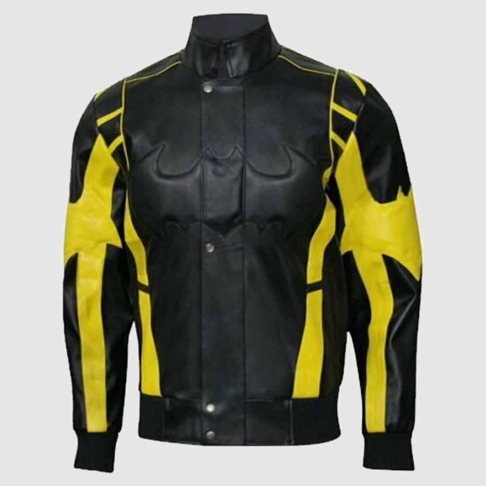 Men Batman Arkham Knight Leather Jacket Costume