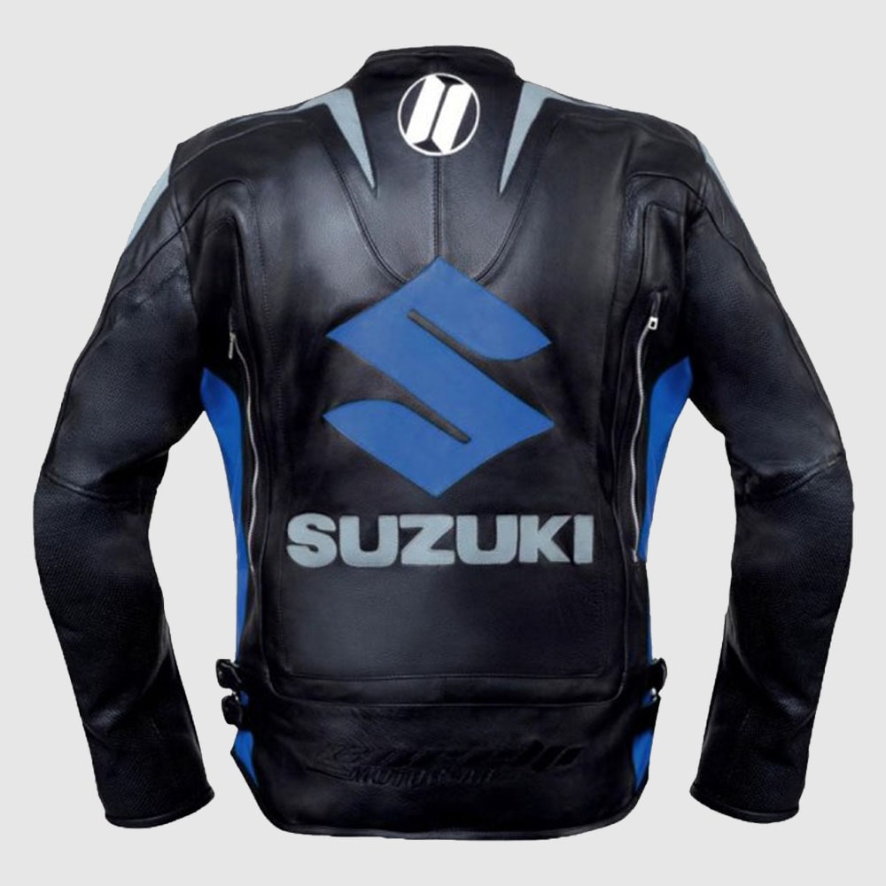 Suzuki MotoGP Motorcycle Racing Leather Jacket