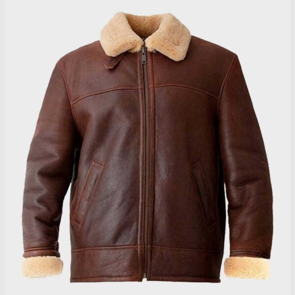 Aviator Shearling Leather Jacket