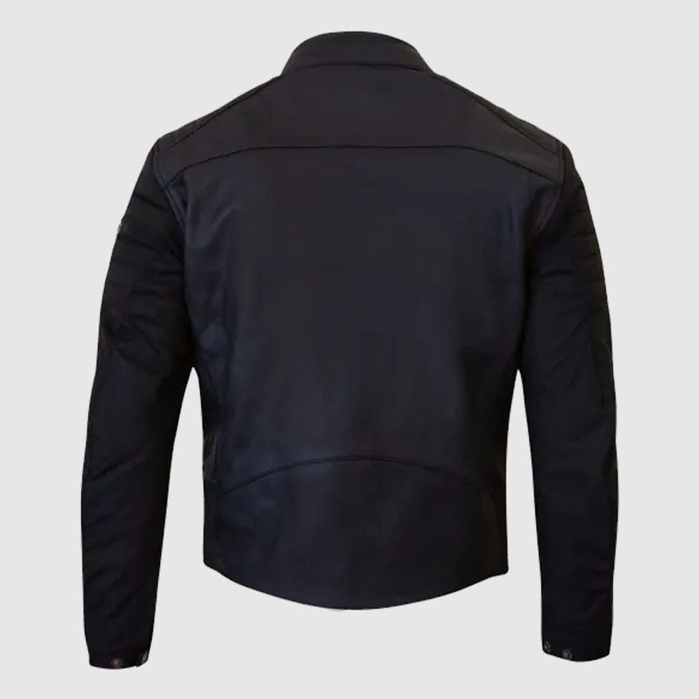 RIDGE COTEC JACKET black leather jacket