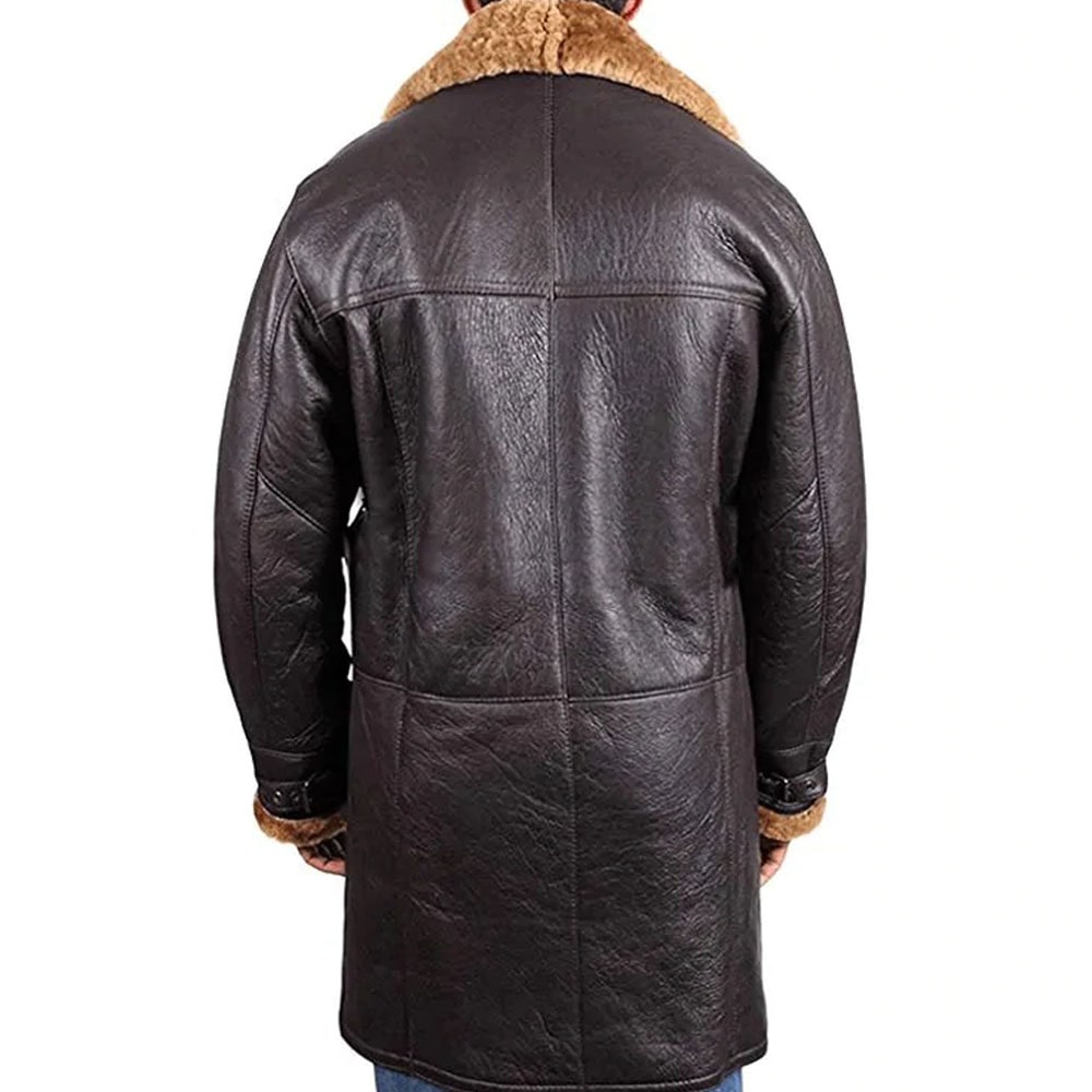 Mens Shearling Leather coat