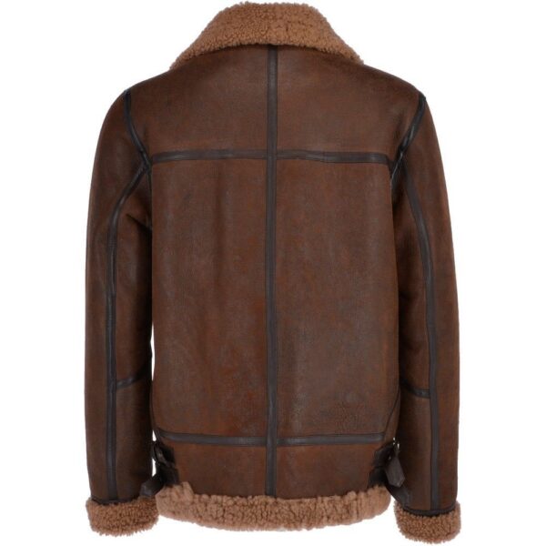Aviator Shearling Bomber Leather Jacket