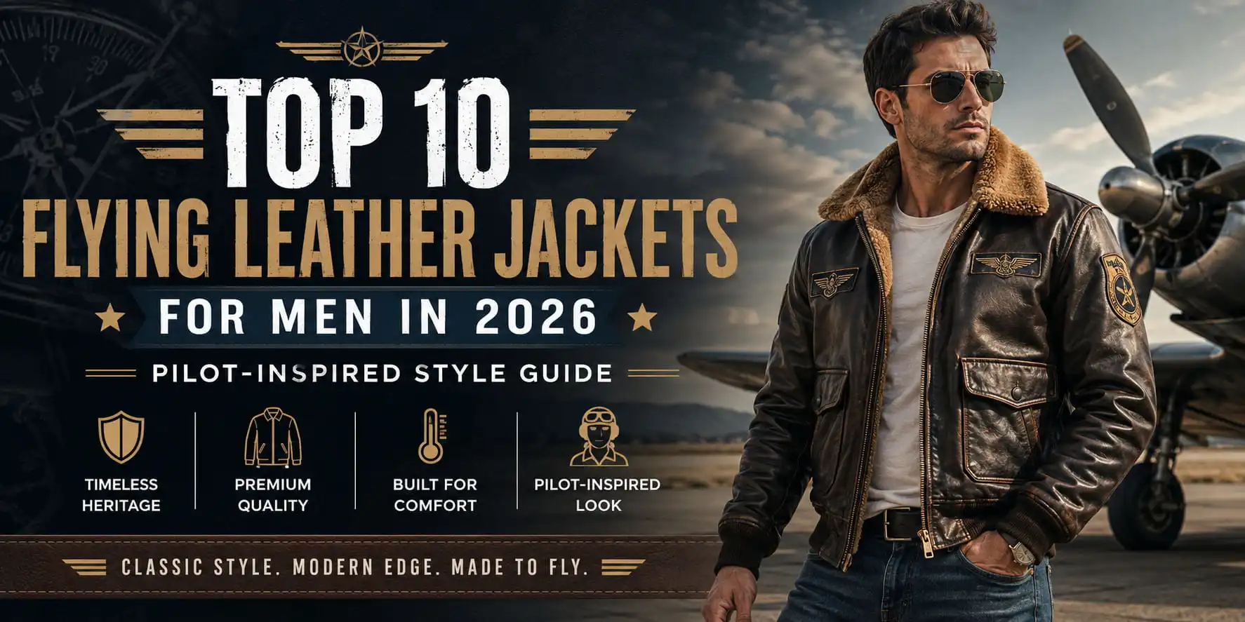 top ten aviator leather jacket